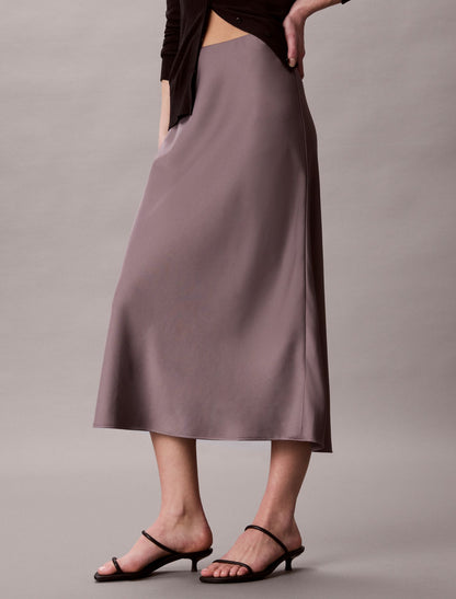 Satin Midi Skirt - Calvin Klein Women