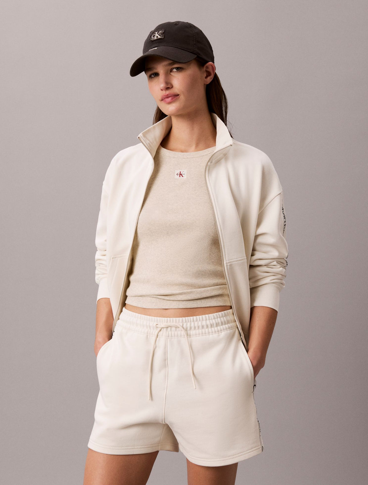 Logo Tape Terry Shorts - Calvin Klein Women