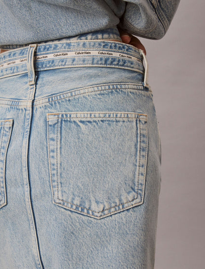 Denim Logo Mini Skirt - Calvin Klein Women