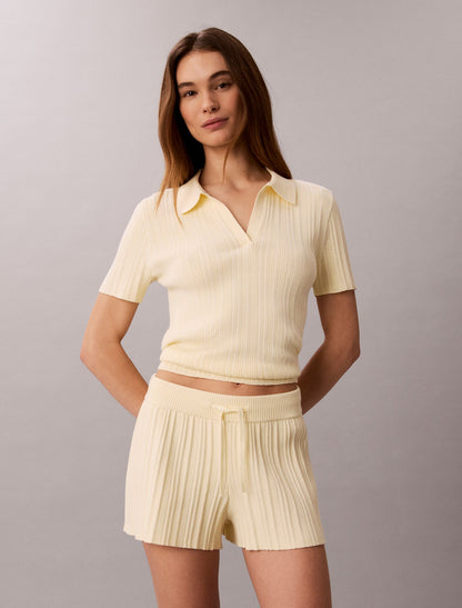 Rib Pull-On Shorts - Calvin Klein Women