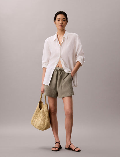 Double Gauze Pull-On Shorts - Calvin Klein Women