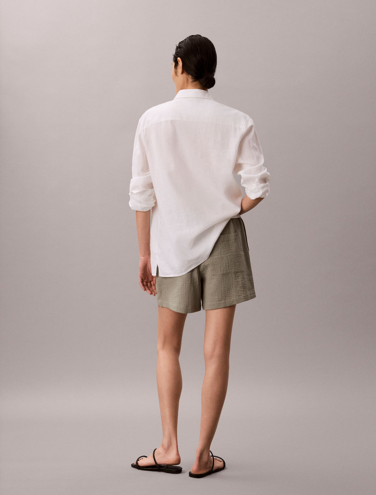 Double Gauze Pull-On Shorts - Calvin Klein Women