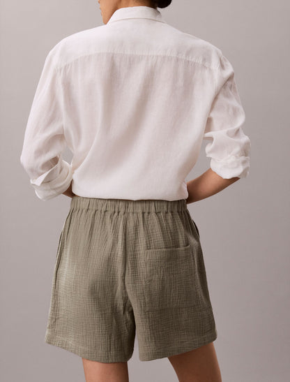 Double Gauze Pull-On Shorts - Calvin Klein Women
