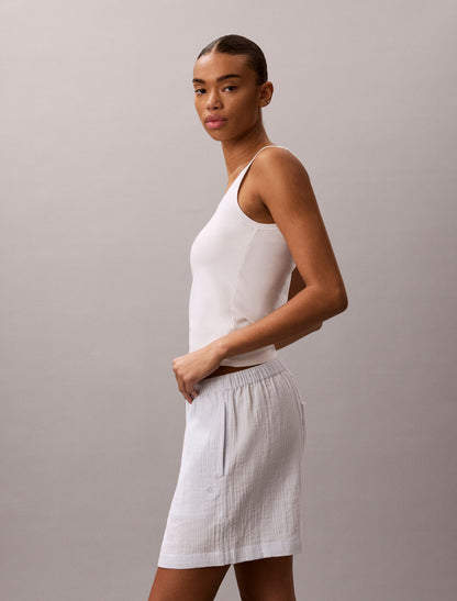 Double Gauze Pull-On Shorts - Calvin Klein Women