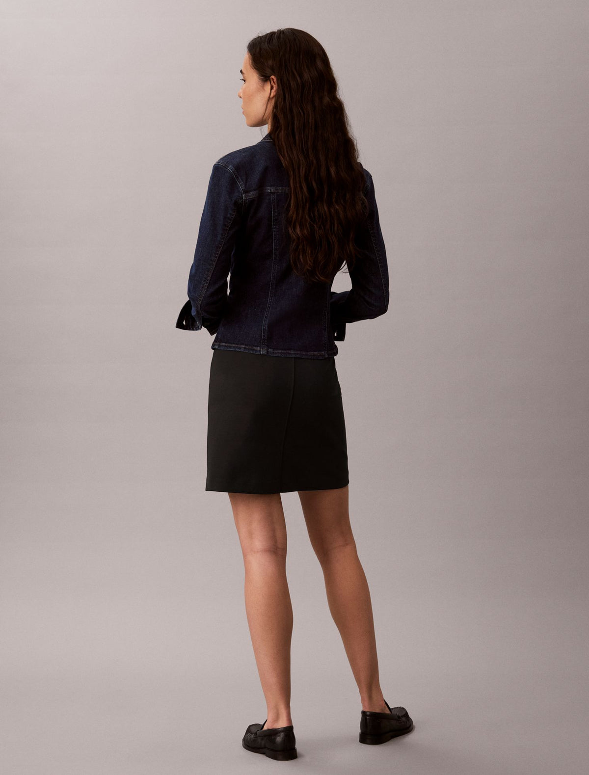 Ponte Knit Logo Waistband Mini Skirt - Calvin Klein Women