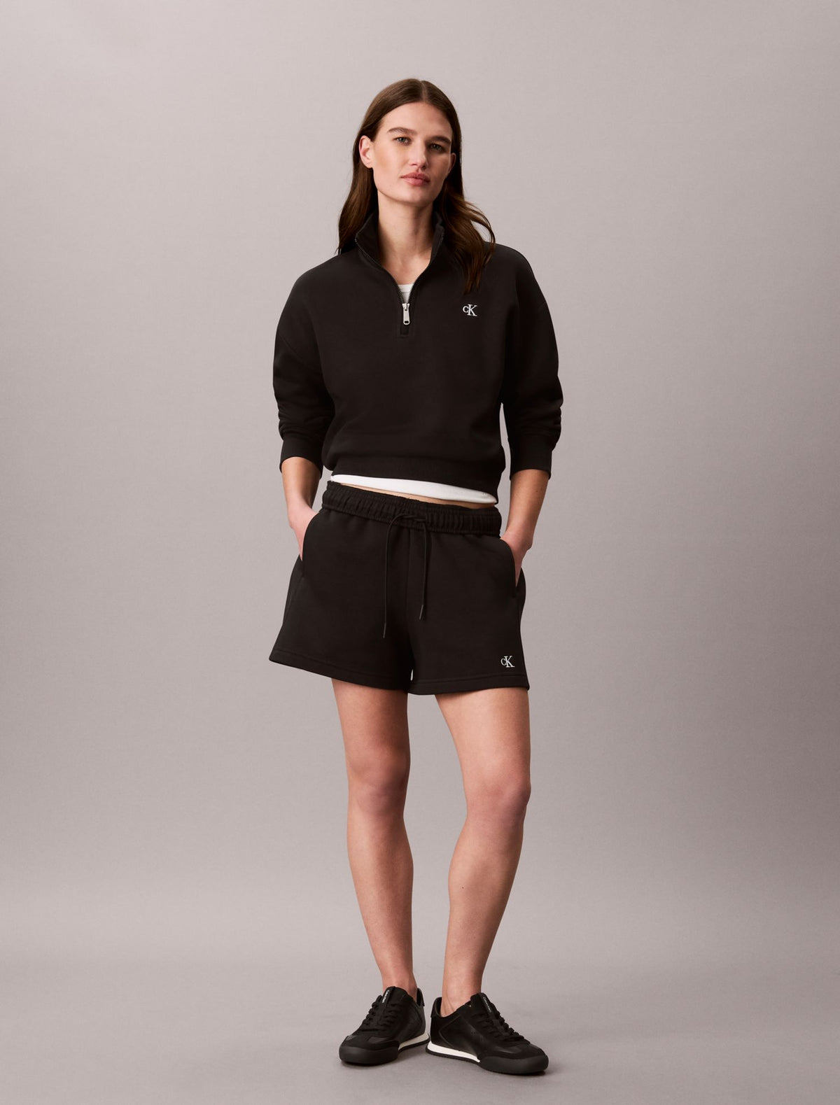 Monogram Fleece Shorts - Calvin Klein Women