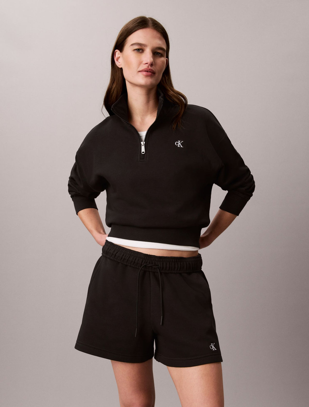 Monogram Fleece Shorts - Calvin Klein Women