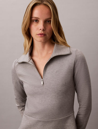 Interlock Half Zip Dress - Calvin Klein Women