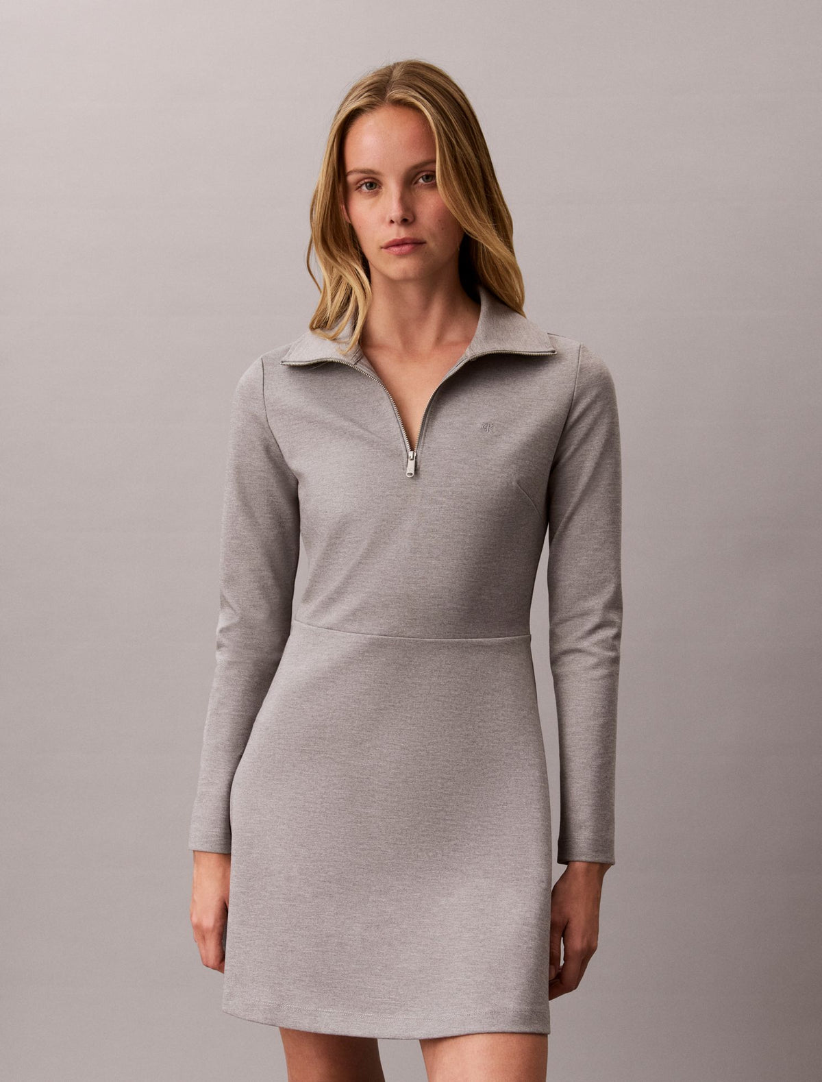 Interlock Half Zip Dress - Calvin Klein Women