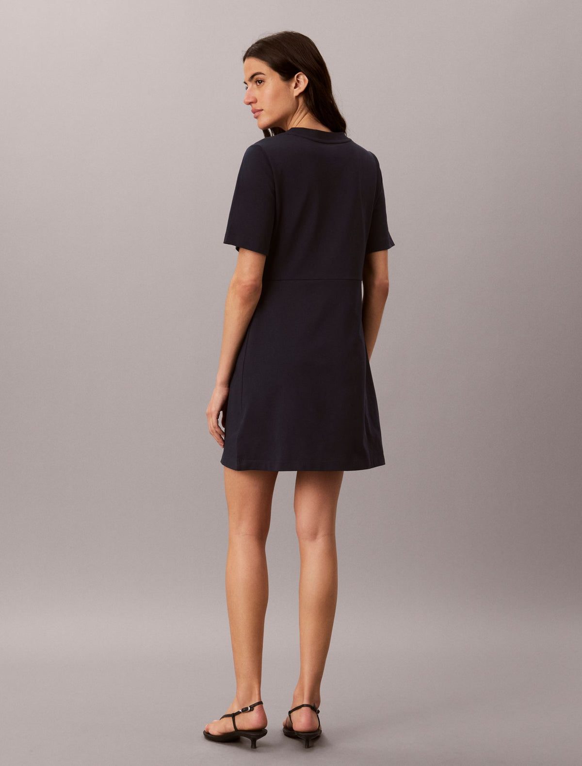 Monogram Mini T-Shirt Dress - Calvin Klein Women