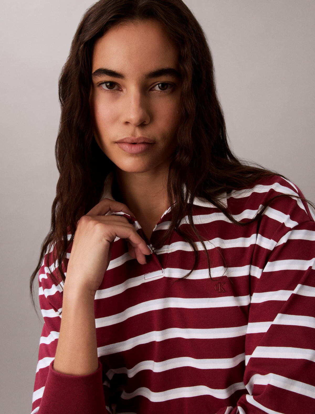 Striped Rugby Polo Mini Dress - Calvin Klein Women