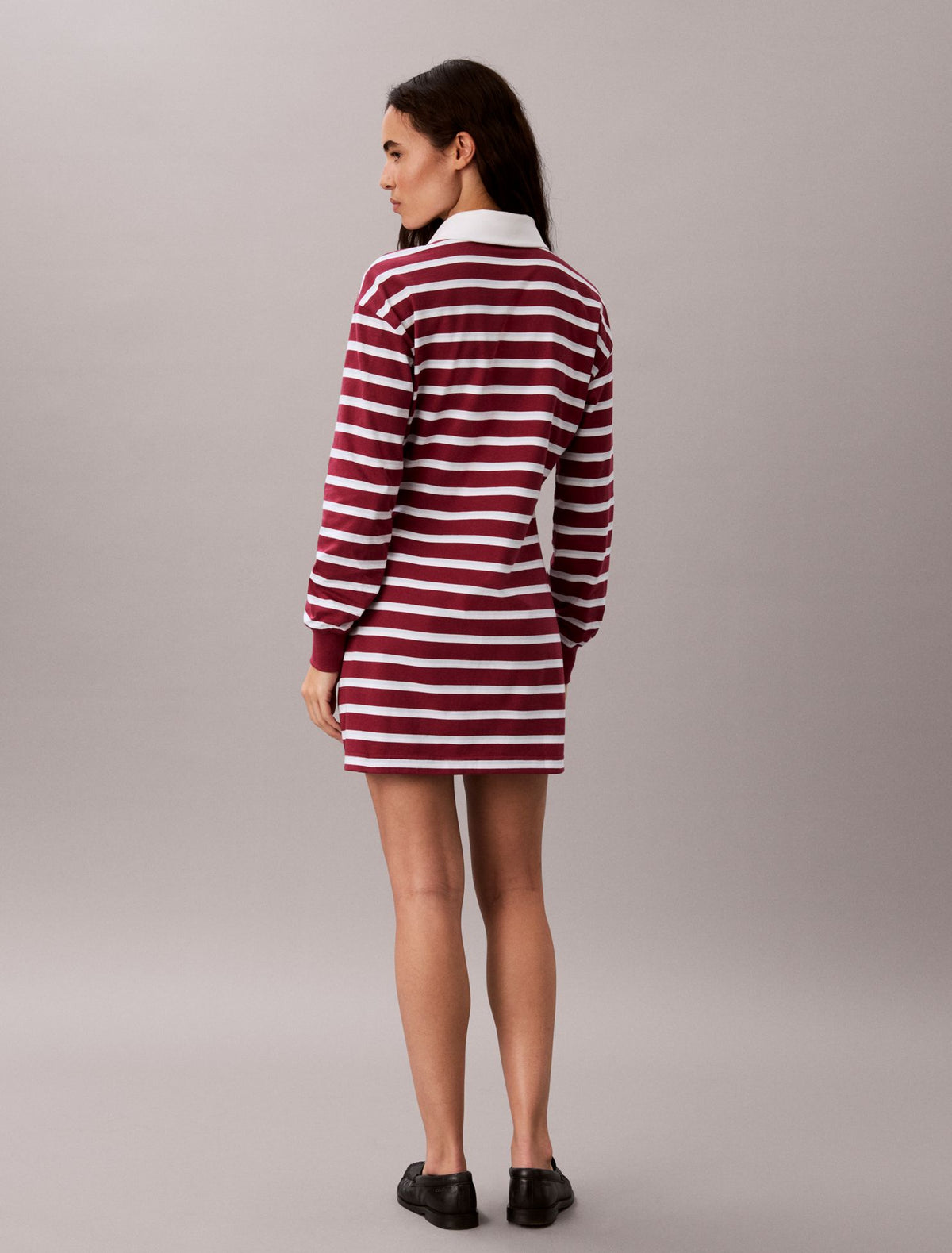 Striped Rugby Polo Mini Dress - Calvin Klein Women