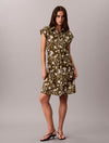 Splatter Floral Dark Olive Tofu