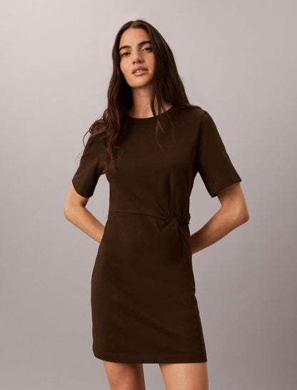 Monogram Mini T-Shirt Dress - Calvin Klein Women