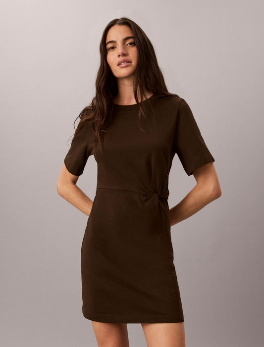 Monogram Mini T-Shirt Dress - Calvin Klein Women