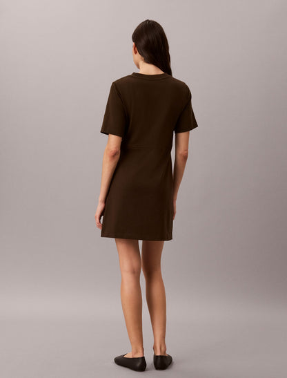 Monogram Mini T-Shirt Dress - Calvin Klein Women