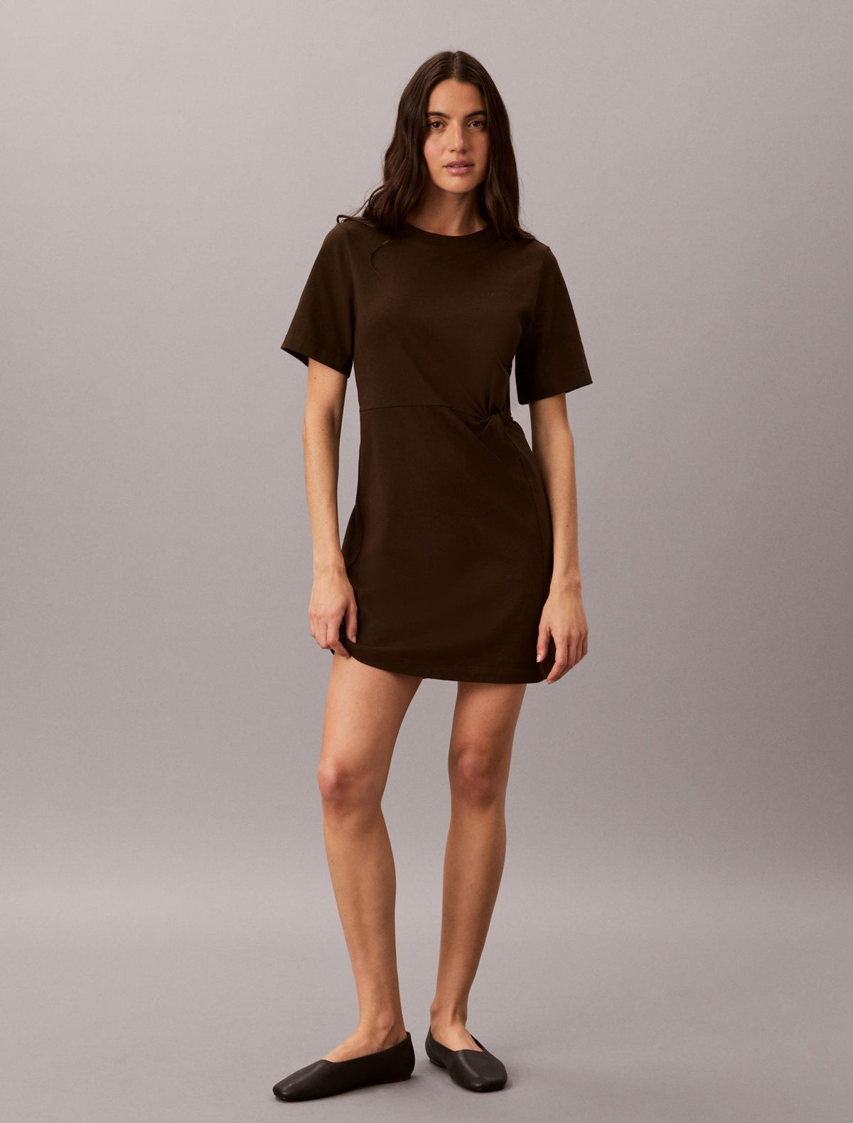 Monogram Mini T-Shirt Dress - Calvin Klein Women