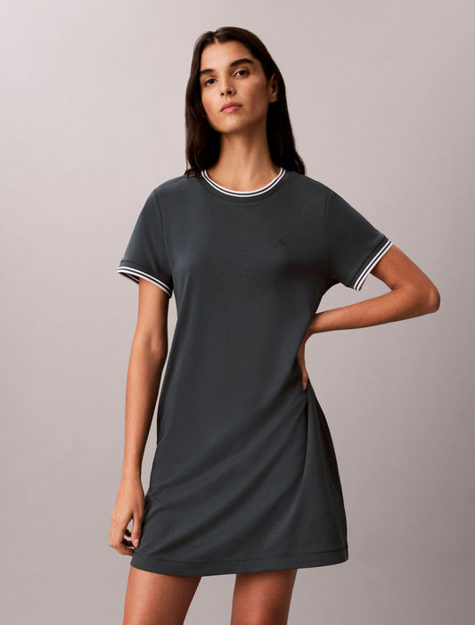 Tipping Stripe T-Shirt Dress - Calvin Klein Women