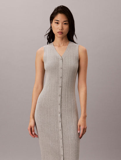 Smooth Cotton Midi Dress - Calvin Klein Women
