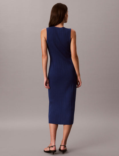 Smooth Cotton Midi Dress - Calvin Klein Women