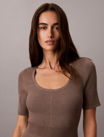 Tech Knit Midi Dress - Calvin Klein Women