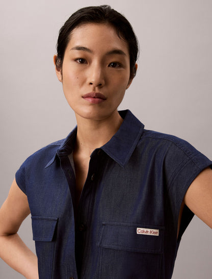 Utility Shirt Dress - Calvin Klein Women