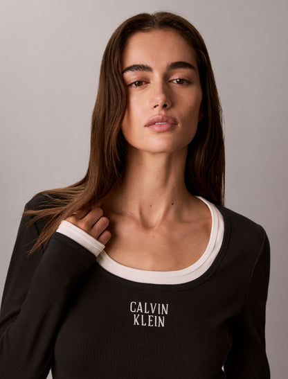 Logo Graphic Rib Mini Dress - Calvin Klein Women