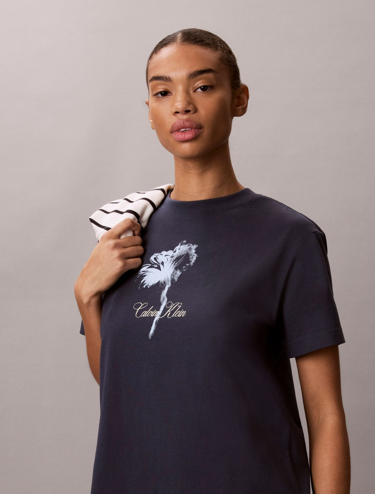 Floral Graphic Mini T-Shirt Dress - Calvin Klein Women