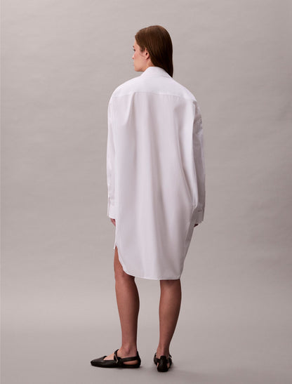 Cotton Relaxed Shirt Dress - Calvin Klein Women