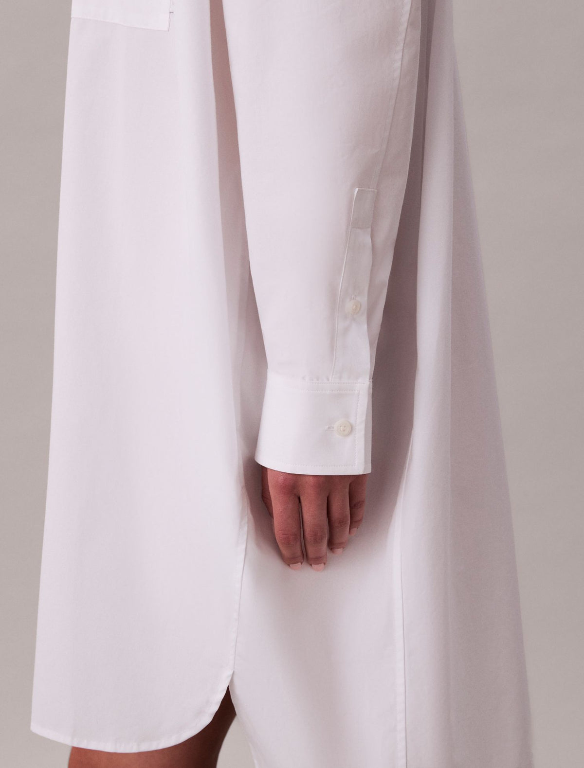 Cotton Relaxed Shirt Dress - Calvin Klein Women