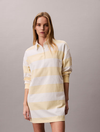 Varsity Stripe Mini Polo Dress - Calvin Klein Women