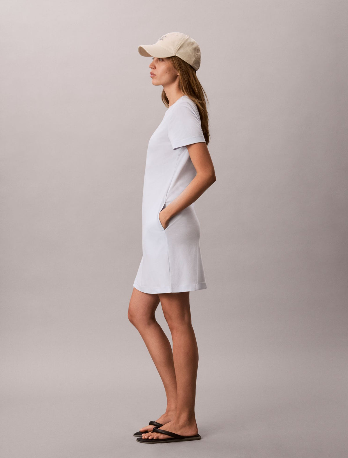 Monogram Mini T-Shirt Dress - Calvin Klein Women