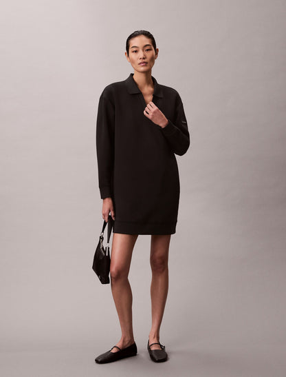 Smooth Mini Polo Sweatshirt Dress - Calvin Klein Women