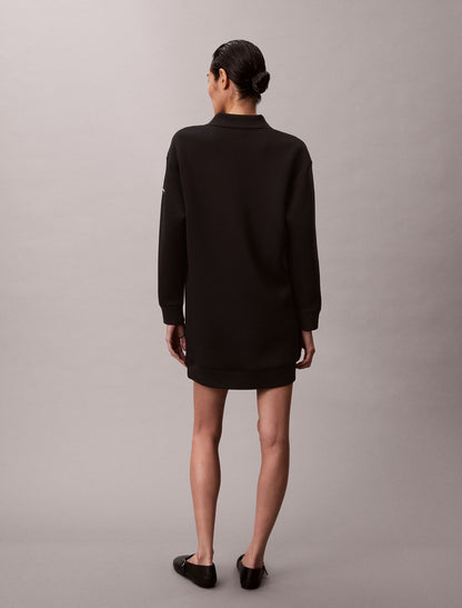 Smooth Mini Polo Sweatshirt Dress - Calvin Klein Women