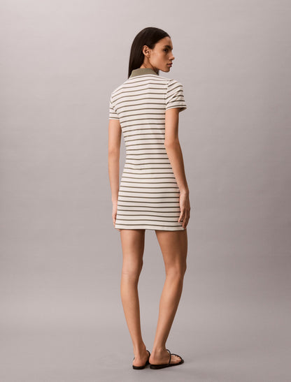 Monologo Rib Stripe Mini Dress - Calvin Klein Women