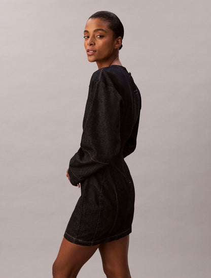 Denim Articulated Mini Dress - Calvin Klein Women