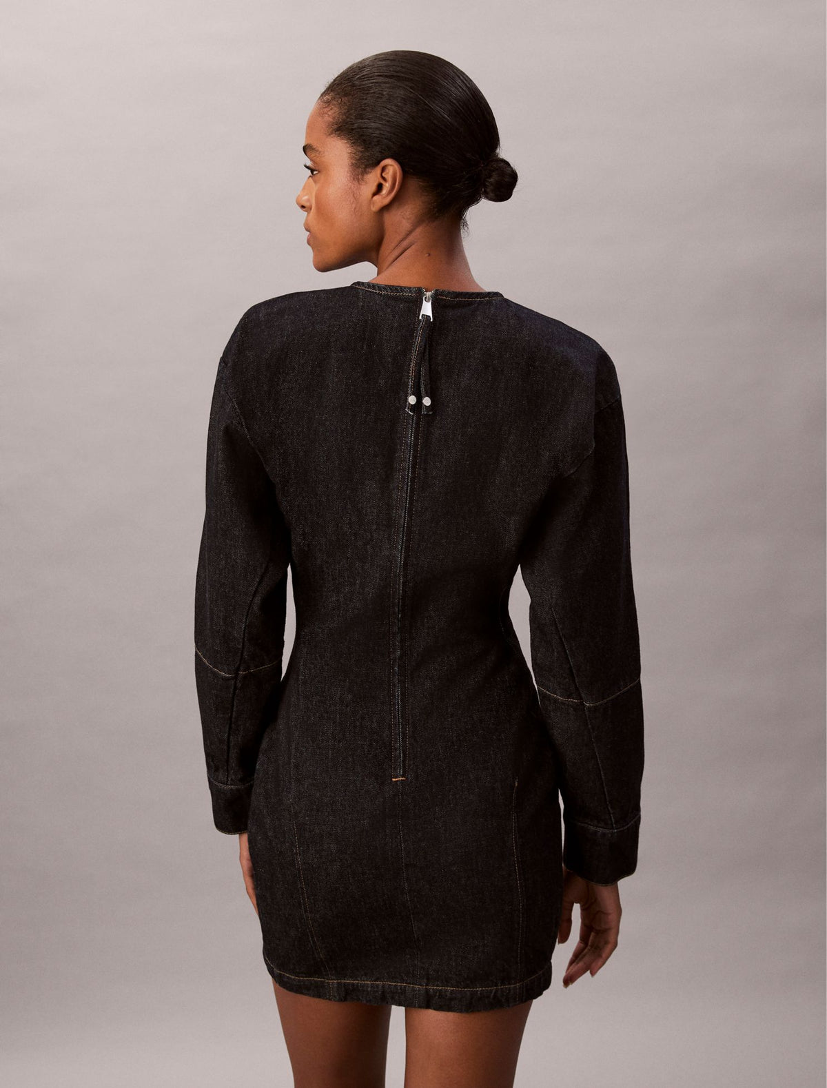 Denim Articulated Mini Dress - Calvin Klein Women