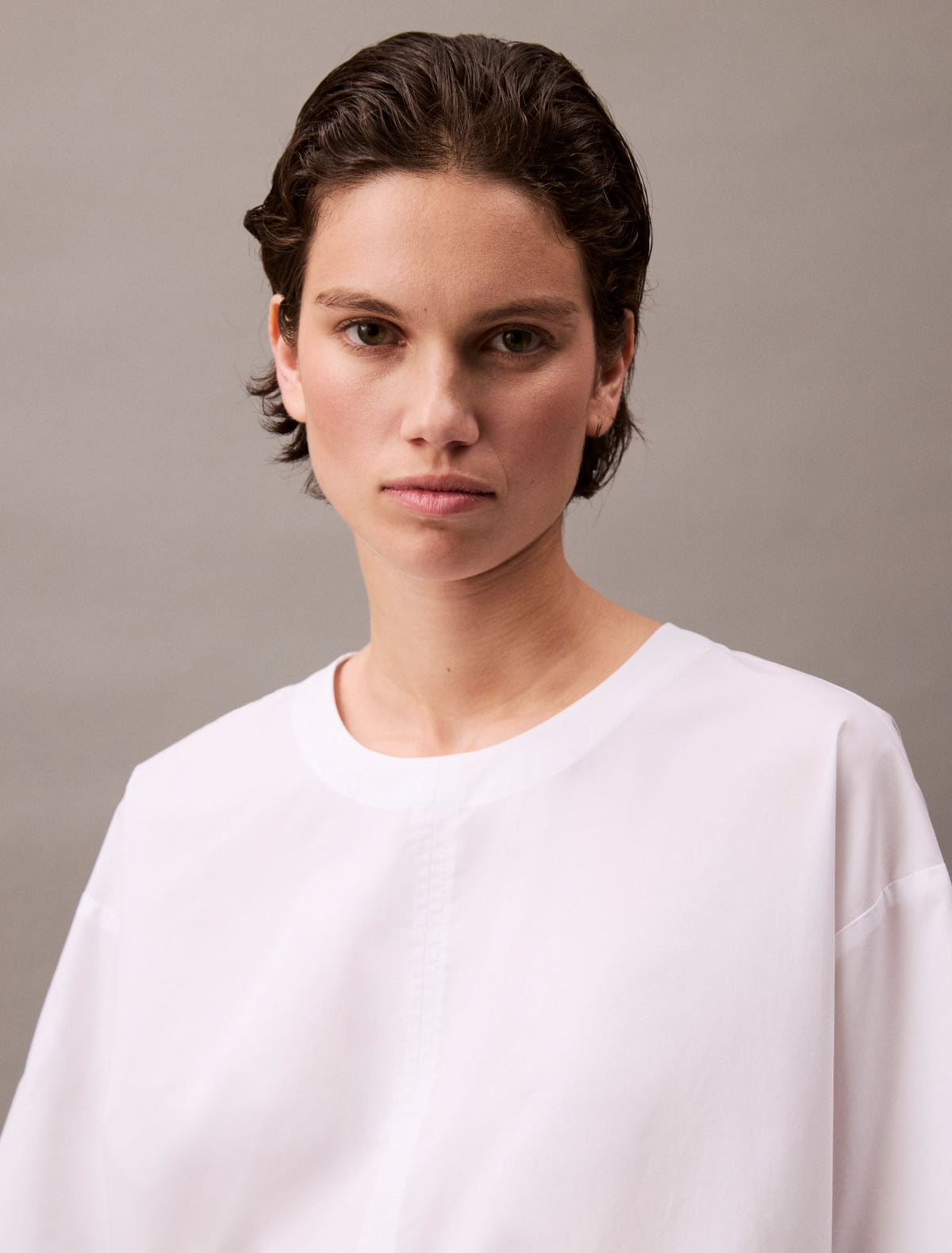 Cotton Relaxed Mini T-Shirt Dress - Calvin Klein Women