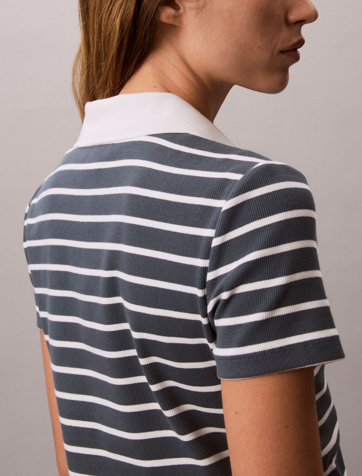 Monologo Rib Stripe Mini Dress - Calvin Klein Women