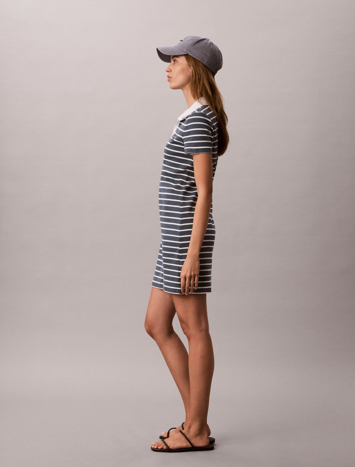 Monologo Rib Stripe Mini Dress - Calvin Klein Women