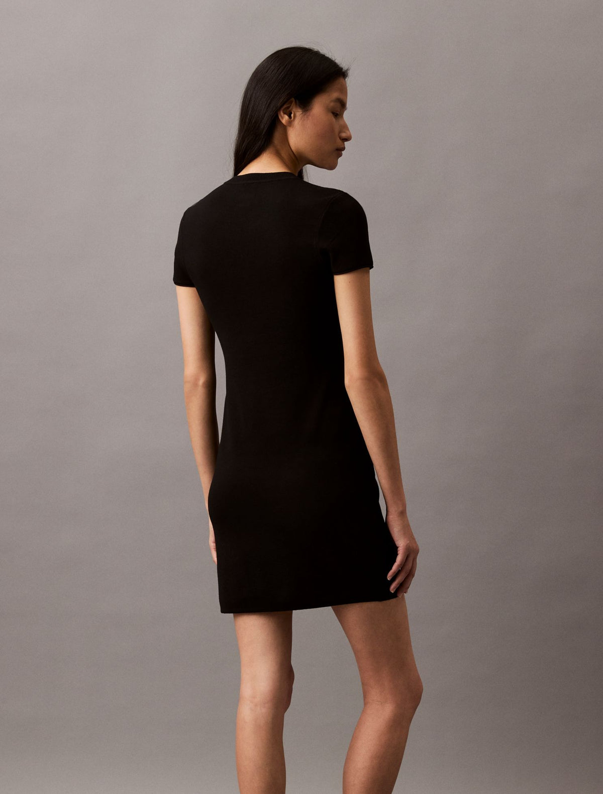 Tech Knit Short Sleeve Dress - Calvin Klein Women