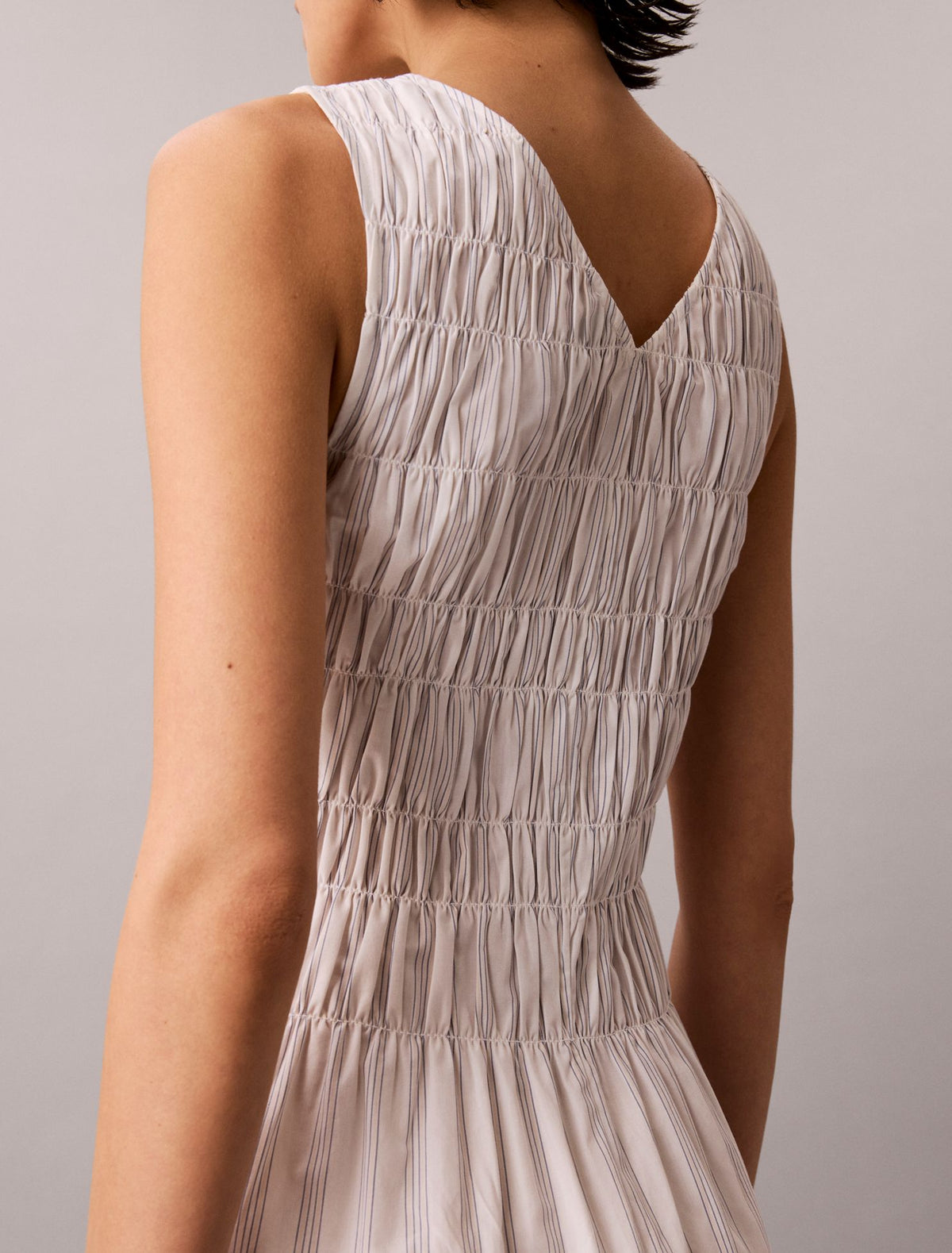 Cotton Poplin Midi Dress - Calvin Klein Women