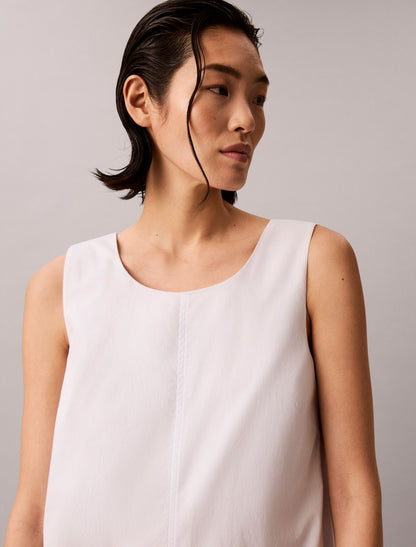 Cotton Poplin Mini Dress - Calvin Klein Women