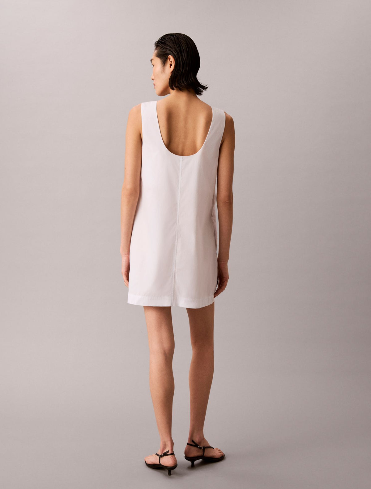 Cotton Poplin Mini Dress - Calvin Klein Women