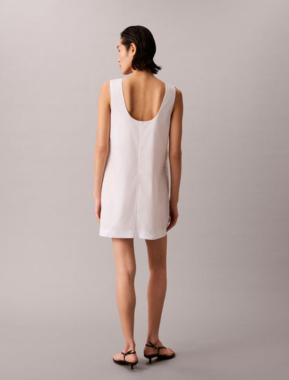 Cotton Poplin Mini Dress - Calvin Klein Women