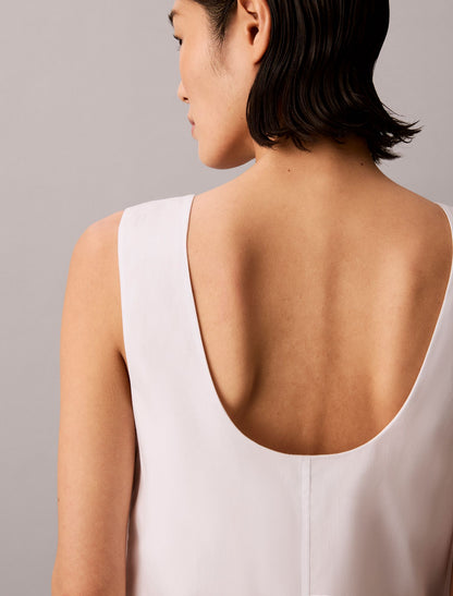Cotton Poplin Mini Dress - Calvin Klein Women