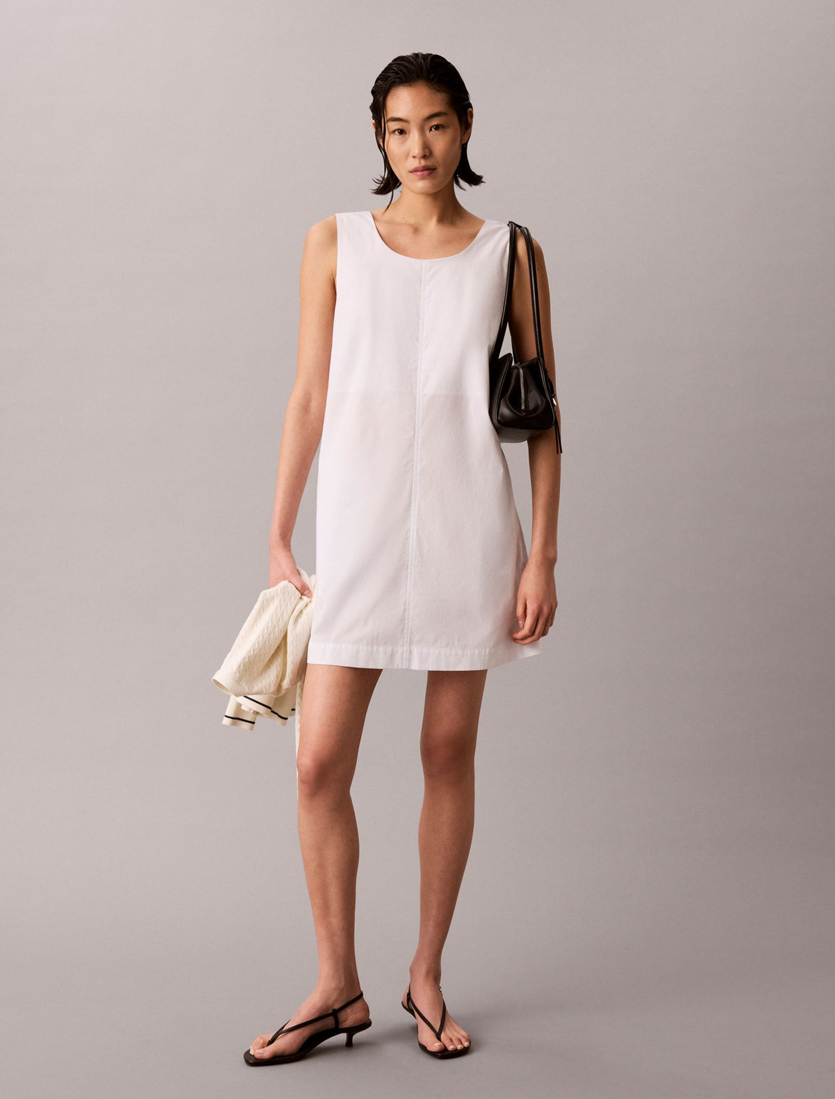 Cotton Poplin Mini Dress - Calvin Klein Women