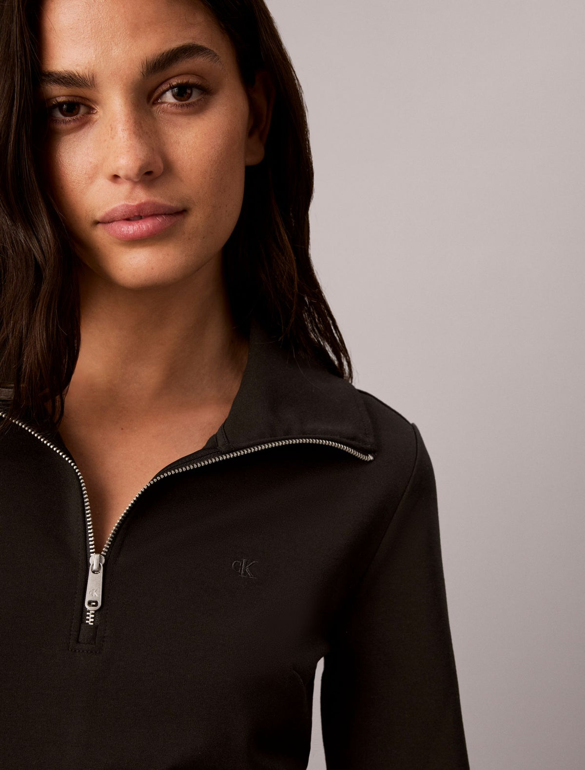 Interlock Half Zip Dress - Calvin Klein Women