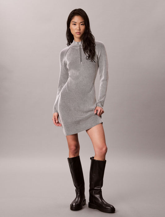Monogram Graphic Rib Mini Dress - Calvin Klein Women