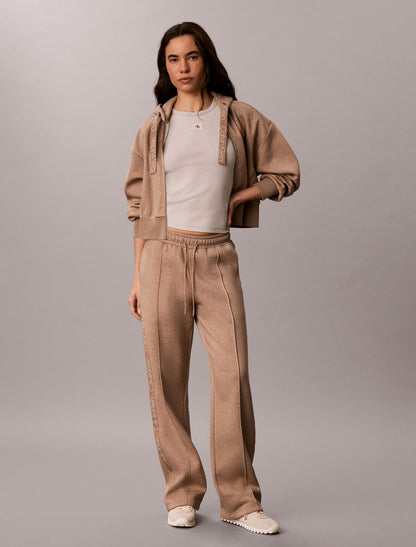 Logo Tape Fleece Hoodie - Calvin Klein Women